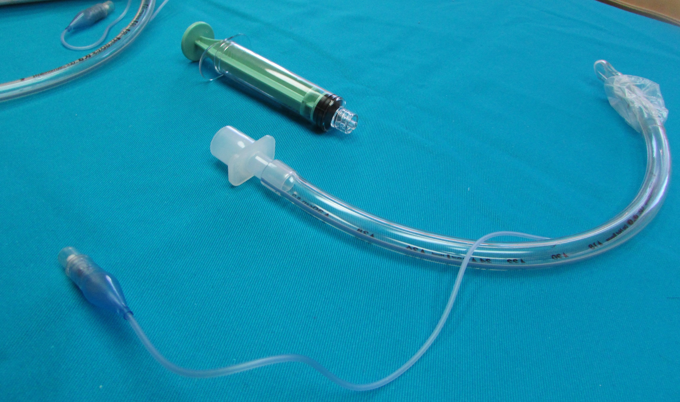 endotracheal tube with syringe