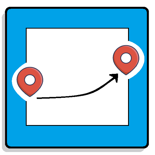 Smoothly topographical navigation icon.